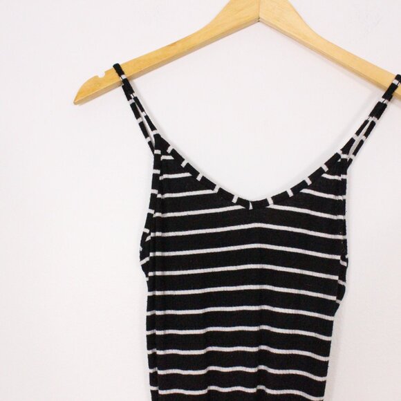 *George Black and White Striped Tank Top Body Suit - Picture 5 of 5